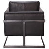 Luxe Black Leather Club Chair, Elite Collection, Belen Kox