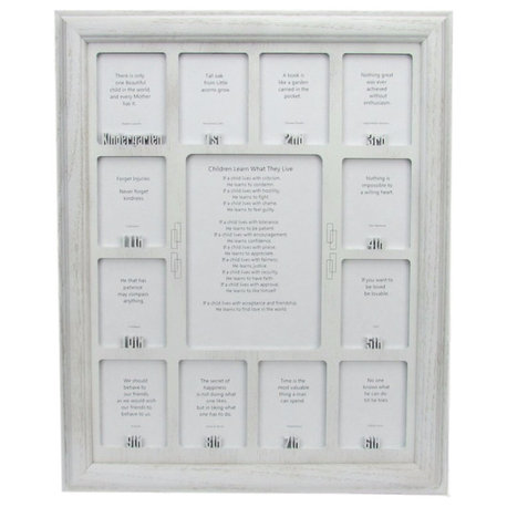 School Years Picture Frame White Frame and White Insert