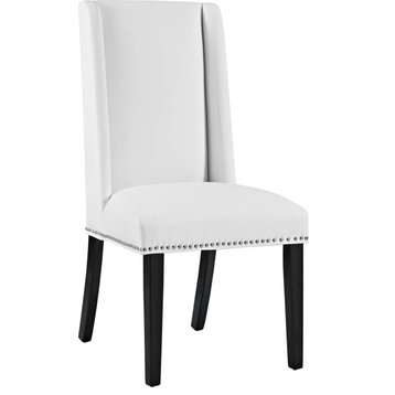 St Albans Vinyl Dining Chair - White
