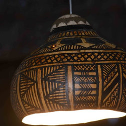hanging light from gourd dry shell - Products