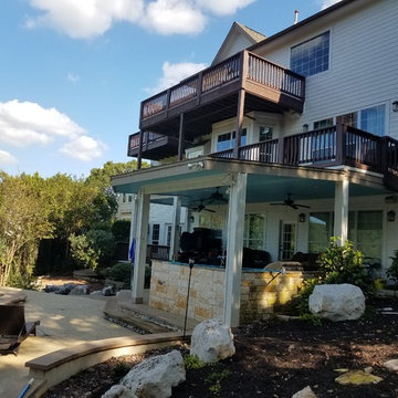 Multi-Level Cedar Deck Remodel & Stain