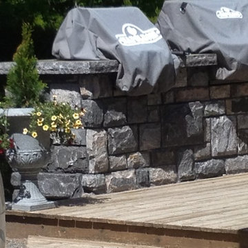 Natural Granite - 1" thick veneer and 1/2" flooring