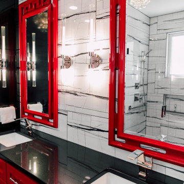 Asian influence master bath