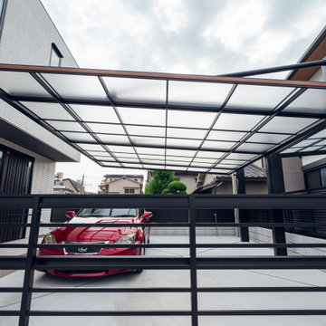 モダンな建物とオンリーワンのエクステリア