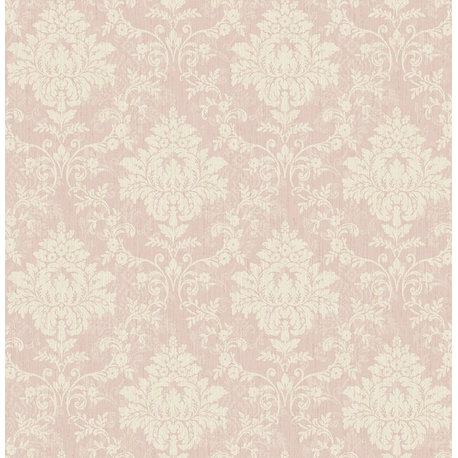 Flora Damask Wallpaper in Rose FG71601 from Wallquest