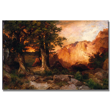 'Western Sunset' Canvas Art by Thomas Moran