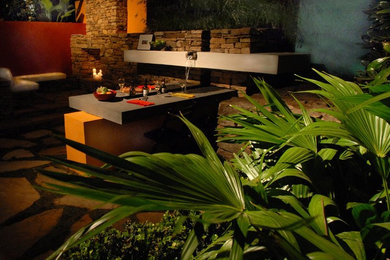 Patio - modern patio idea in Charlotte