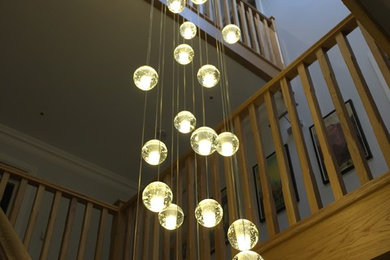 Photo of a large modern staircase in Essex.