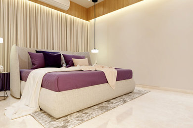 Inspiration for a modern bedroom remodel in Other