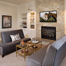 Great Room Stone Wall
