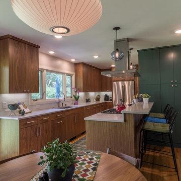 Project 2966-1 Mid-Century Modern Kitchen + Mudroom + Basement Remodel