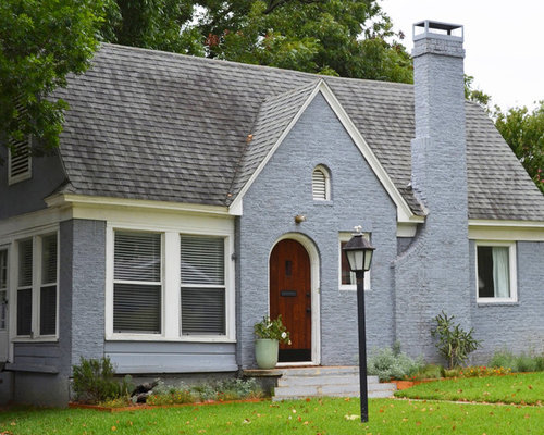Blue Painted Brick | Houzz