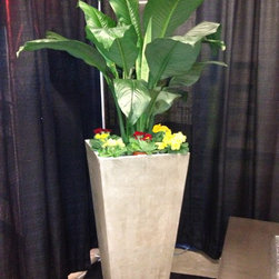 Custom Fibre Concrete Containers - Outdoor Pots And Planters