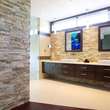 Masculine Contemporary Master Bath