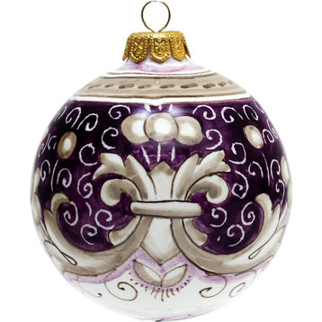 Christmas Ball Ornament Decoration DERUTA VARIO DELUXE Majolica Round