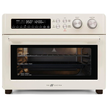 Infrared Heating Air Fryer Toaster Oven, Extra Large Countertop Convection Oven, Cream Color