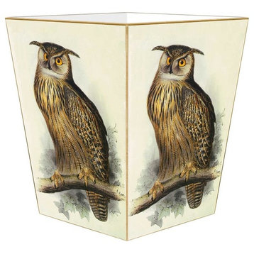 WB8428, Eagle Owl Wastepaper Basket