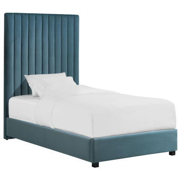 Tov Furniture Arabelle Sea Blue Bed, Twin