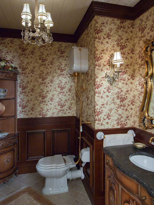 Victorian Powder Room Design Ideas, Remodels & Photos