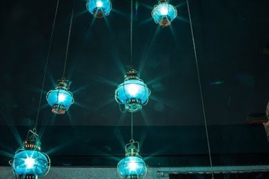 Blue Ceiling Lighting