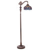 59" Tiffany Style Stained Glass Harvest Floor Lamp