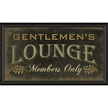 Gentlemens Lounge Framed Artwork