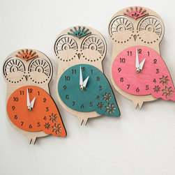 Baby Owl Children's Wall Clock - Kids Clocks