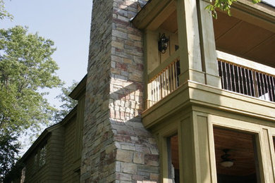 Mountain style home design photo in Minneapolis