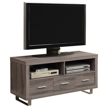 Tv Stand, 48 Inch, Console, Living Room, Bedroom, Laminate, Brown