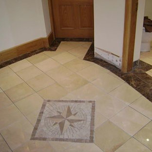 Marble floor with border