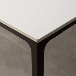 Minimalist Table &ndash; Innovation S - White/ Bronze - Dining Tables