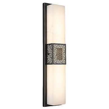 Creative Marble Wall Lamp, Chinese Style, Black, L4.7xh31.5"