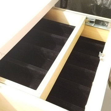 Master White Closet with Ladder - San Clemente