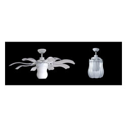 Vento Fiore 42-Inch White Retractable Ceiling Fan - Ceiling Fans