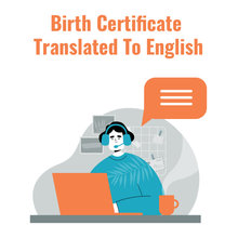 Birth Certificate Translated to English