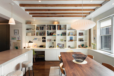 Dining room - modern dining room idea in New York