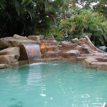 Rocking Waterfall Sheer Decent and Rock Spa