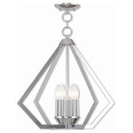 Livex Lighting - Livex Lighting 40925-05 Prism - Five Light Chandelier - Influenced by modern industrial style, the Prism aPrism Five Light Cha Polished Chrome Clea *UL Approved: YES Energy Star Qualified: n/a ADA Certified: n/a  *Number of Lights: Lamp: 5-*Wattage:40w Candelabra Base bulb(s) *Bulb Included:No *Bulb Type:Candelabra Base *Finish Type:Polished Chrome