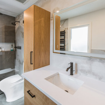 Contemporary bathroom remodel