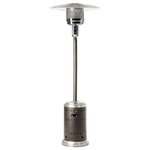 Fire Sense - Commerical Patio Heater, Stainless Steel, Ash and Stainless Steel Finish - Bringing outdoor heating fashion to a higher level, the Ash and Stainless Steel Finish Patio Heater is the most powerful and fashionable patio heater on the market, with an output of an amazing 46,000 BTU's. Constructed of stainless steel accenting Ash powder-coated steel, this heavy-duty unit features a Piezo ignition system and wide base for increased stability. This superior patio heater is perfect for the serious outdoor entertainer who appreciates fashionable design.