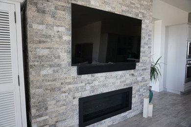 Inspiration for a contemporary living room remodel in San Diego