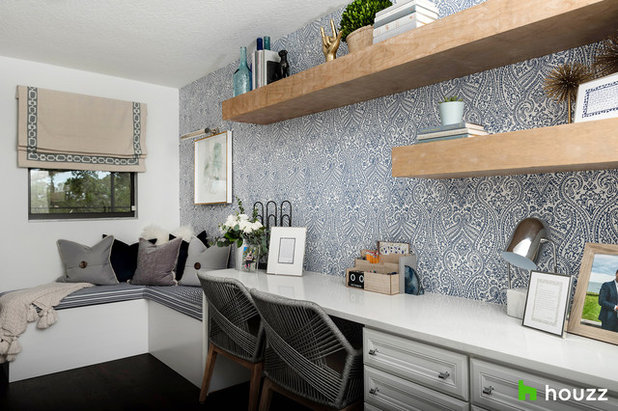 Transitional Home Office by Motivo Home