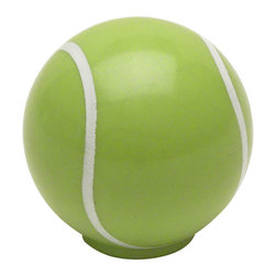 Cosmas - Cosmas Athleticz Collection 67124 Tennis Ball Round Cabinet Knob, Set of 10 - Cabinet And Drawer Knobs