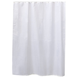 Extra Long Shower Curtain Polyester Arabesque 71L x 79H - Mediterranean -  Shower Curtains - by EVIDECO | Houzz