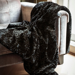 Faux Fur Throw - Jet - Filtar