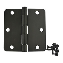 DoorCorner - Oil Rubbed Bronze Door Hinge 3.5" With 1/4" Radius Corners - Hinges