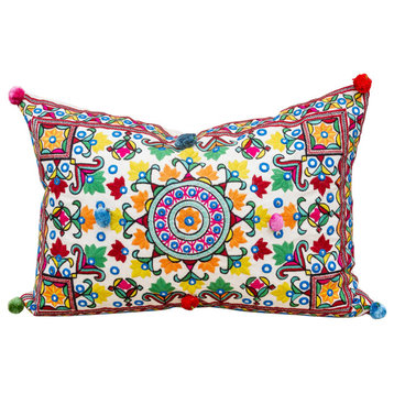 Bohemian Colorful Throw Pillow Cover