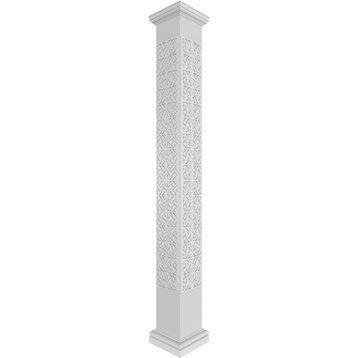 Craftsman Classic Square Non-Tapered Paisley Fretwork Column