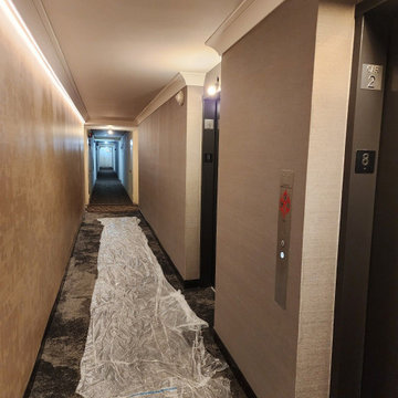 Hallway wallpaper installation Marysville, WA