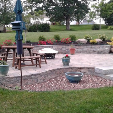 Patio and Planting Project to Control Water Flow